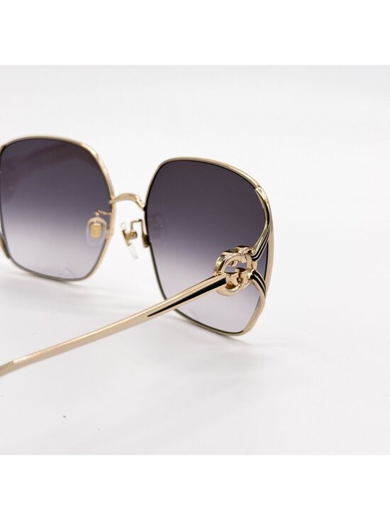 NEW GUCCI SUNGLASSES GG1323S 001 GOLD/GRAY OVERSIZED WOMEN GUCCI EYEWEAR main image 11